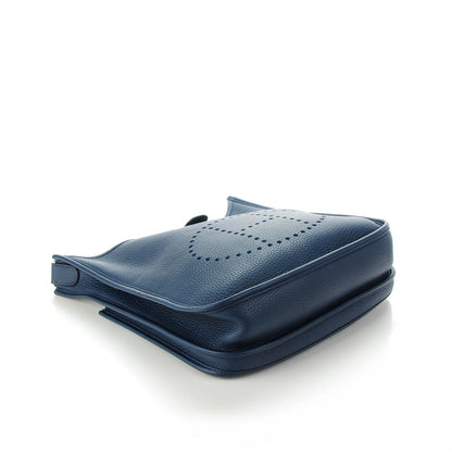 Hermes Taurillon Clemence Evelyne III PM Bleu Obscur 5 of 10