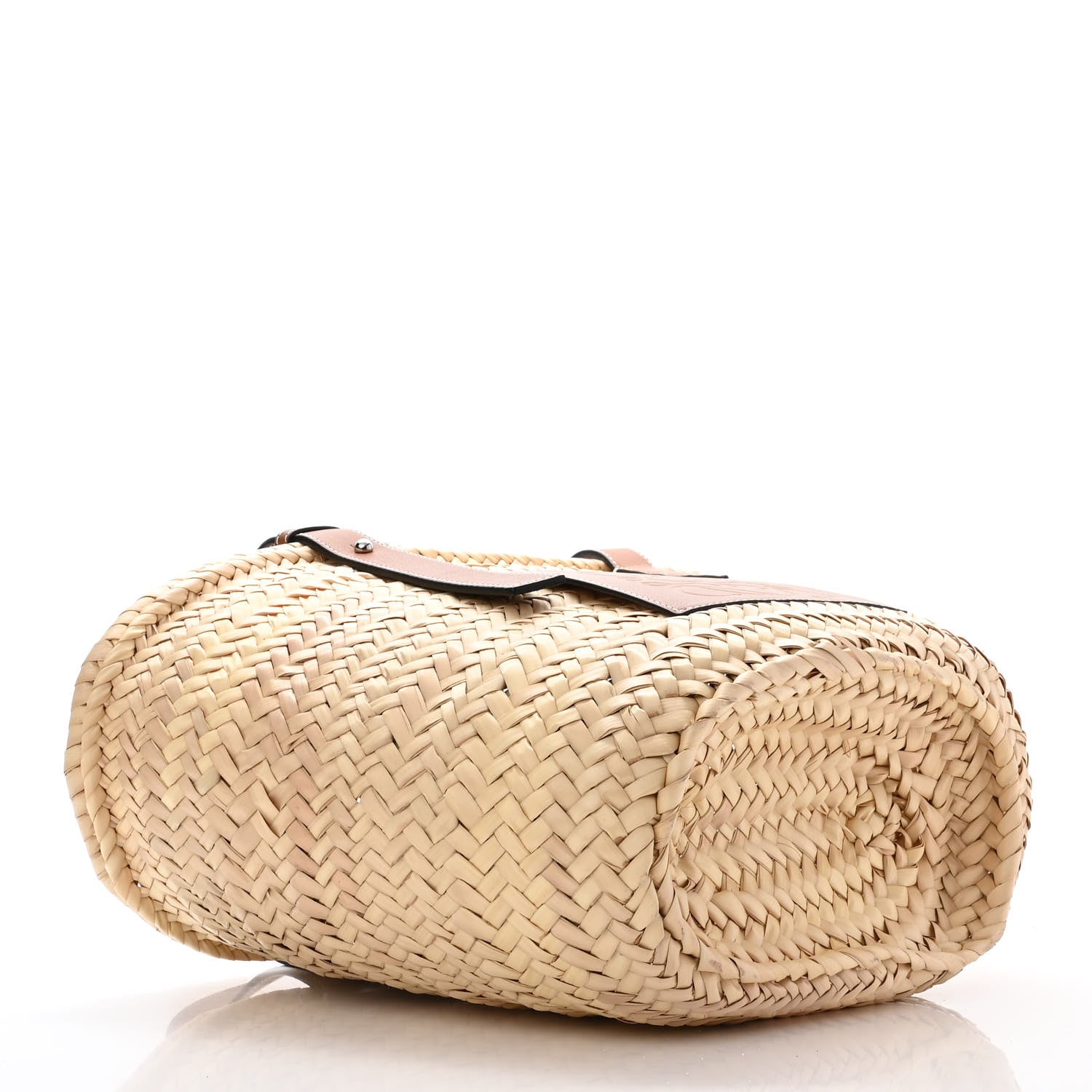 Loewe Raffia Basket Tote Bag Natural Tan 3 of 10