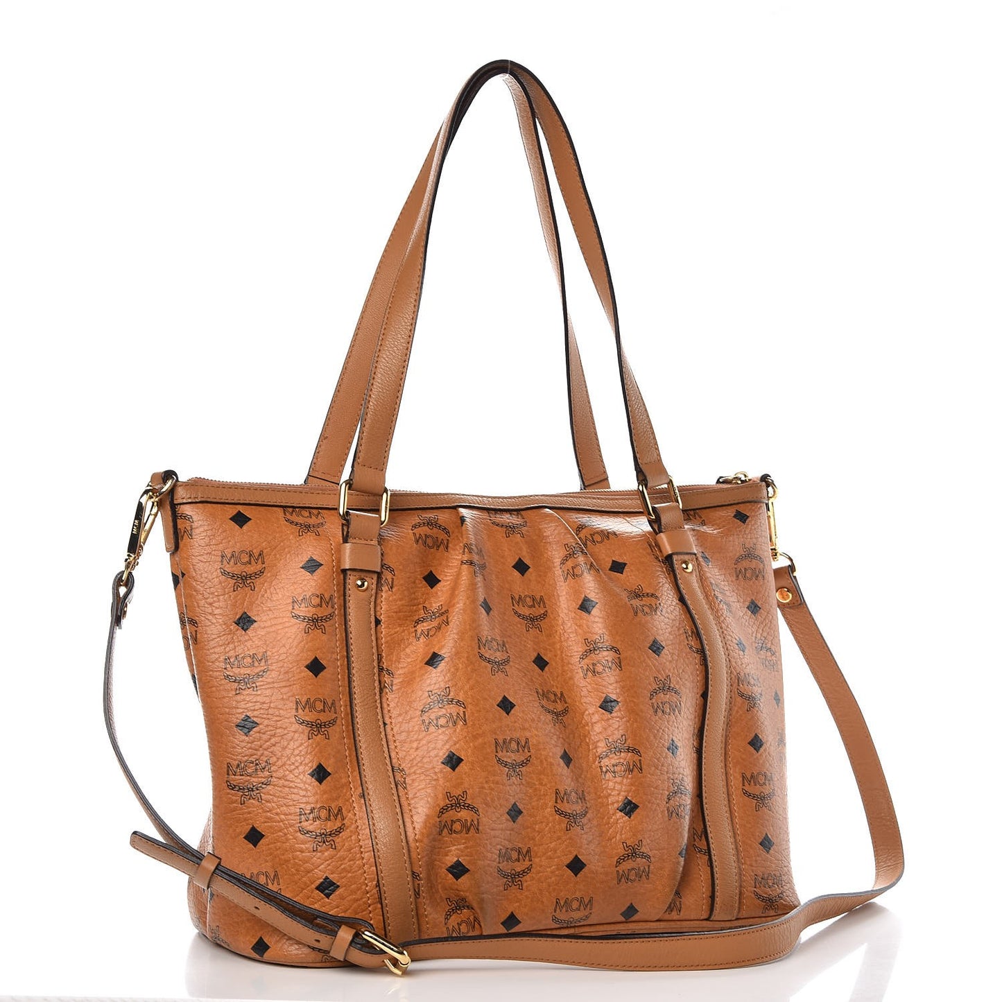 Visetos Medium Essentials Shopper Tote Cognac