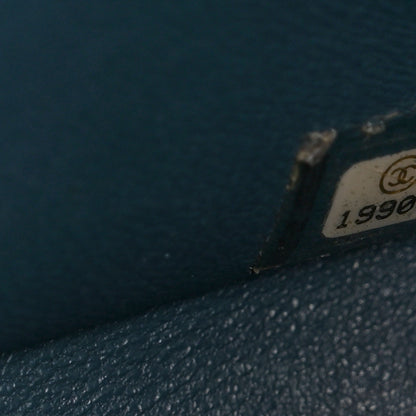 Chanel Caviar Quilted Jumbo Double Flap Blue 7 of 10