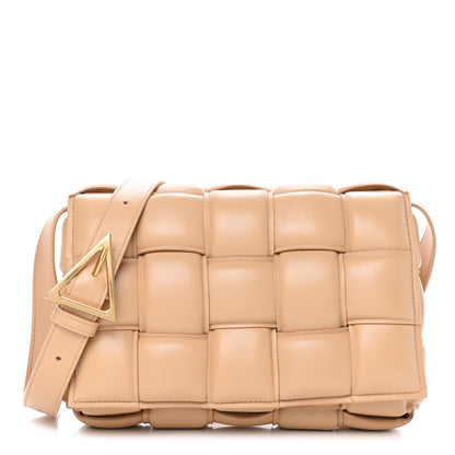 Bottega Veneta Nappa Maxi Intreccio Padded Cassette Crossbody Bag Almond 1 of 4