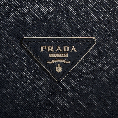 Prada Saffiano Lux Double Handle Shopping Tote Baltico 10 of 10