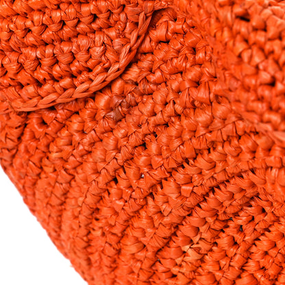 Loewe Raffia Mini Bunny Crossbody Bag Orange 9 of 9