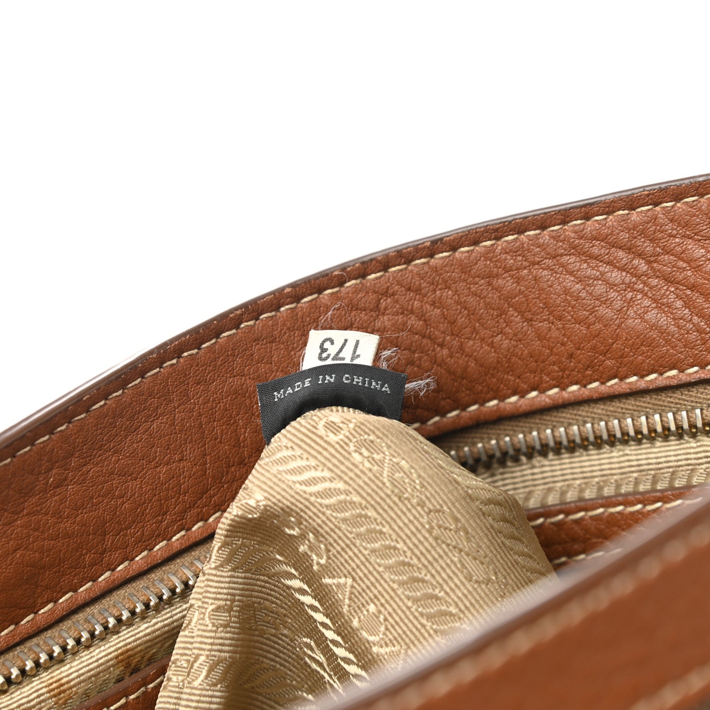 Jacquard Logo Small Flat Messenger Bag Corda Brandy