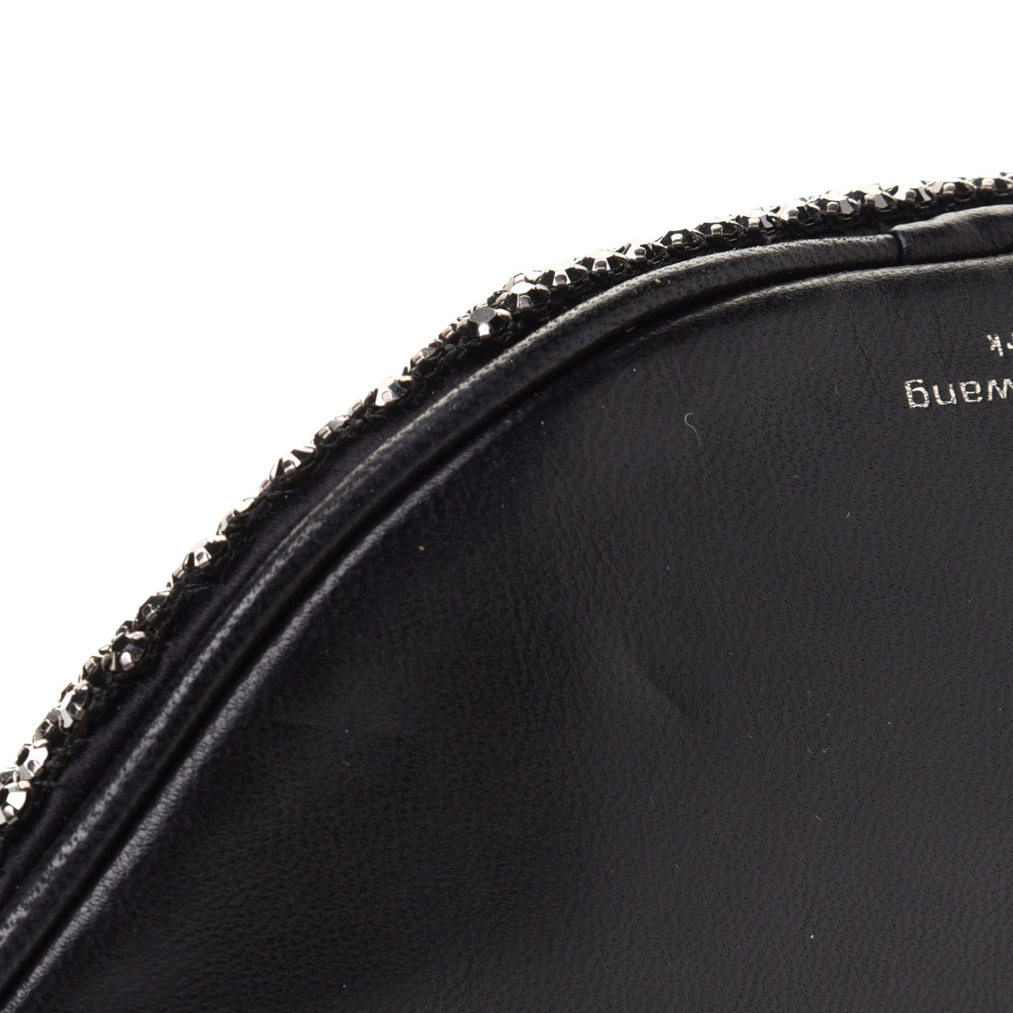 Rhinestone Mesh Mini Attica Belt Bag Black