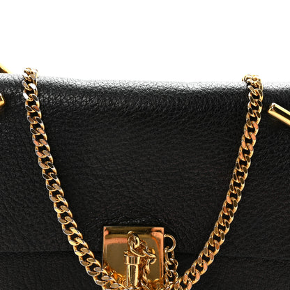 Chloe Grained Lambskin Mini Drew Shoulder Bag Black 7 of 9