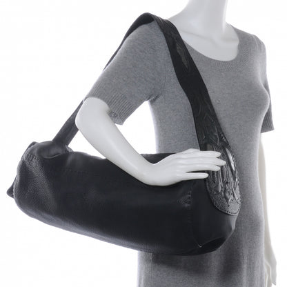Fendi Calfskin Romano Selleria Sling Bag Black 2 of 6
