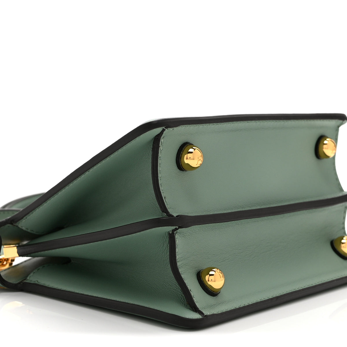 Fendi Shiny Nappa Petite Peekaboo I SEE U Satchel Menta 10 of 11