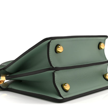 Fendi Shiny Nappa Petite Peekaboo I SEE U Satchel Menta 10 of 11