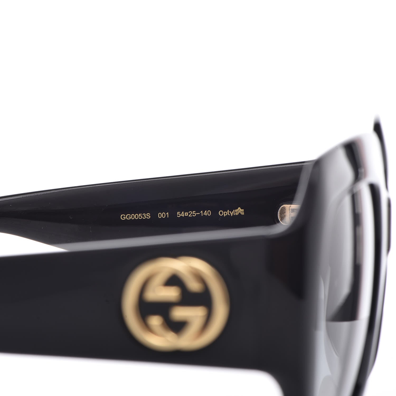 Gucci Acetate Square Frame Sunglasses GG 0053S Black 6 of 9