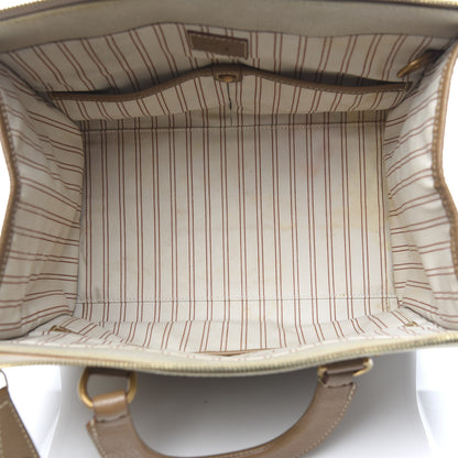 Louis Vuitton Toile Trianon Sac Neverfull Weekender 30 Beige 5 of 12