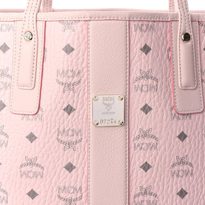 MCM Visetos Medium Liz Reversible Shopper Tote Soft Pink 9 of 10