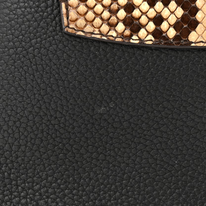 Louis Vuitton Taurillon Snakeskin Mini Capucines Black 11 of 12
