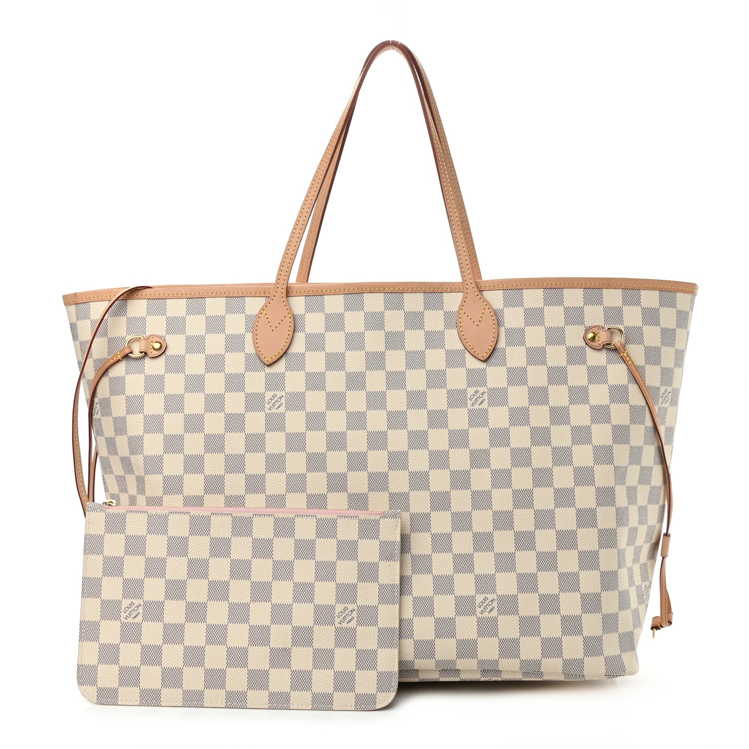 Louis Vuitton Damier Azur Neo Neverfull GM Rose Ballerine 1 of 13