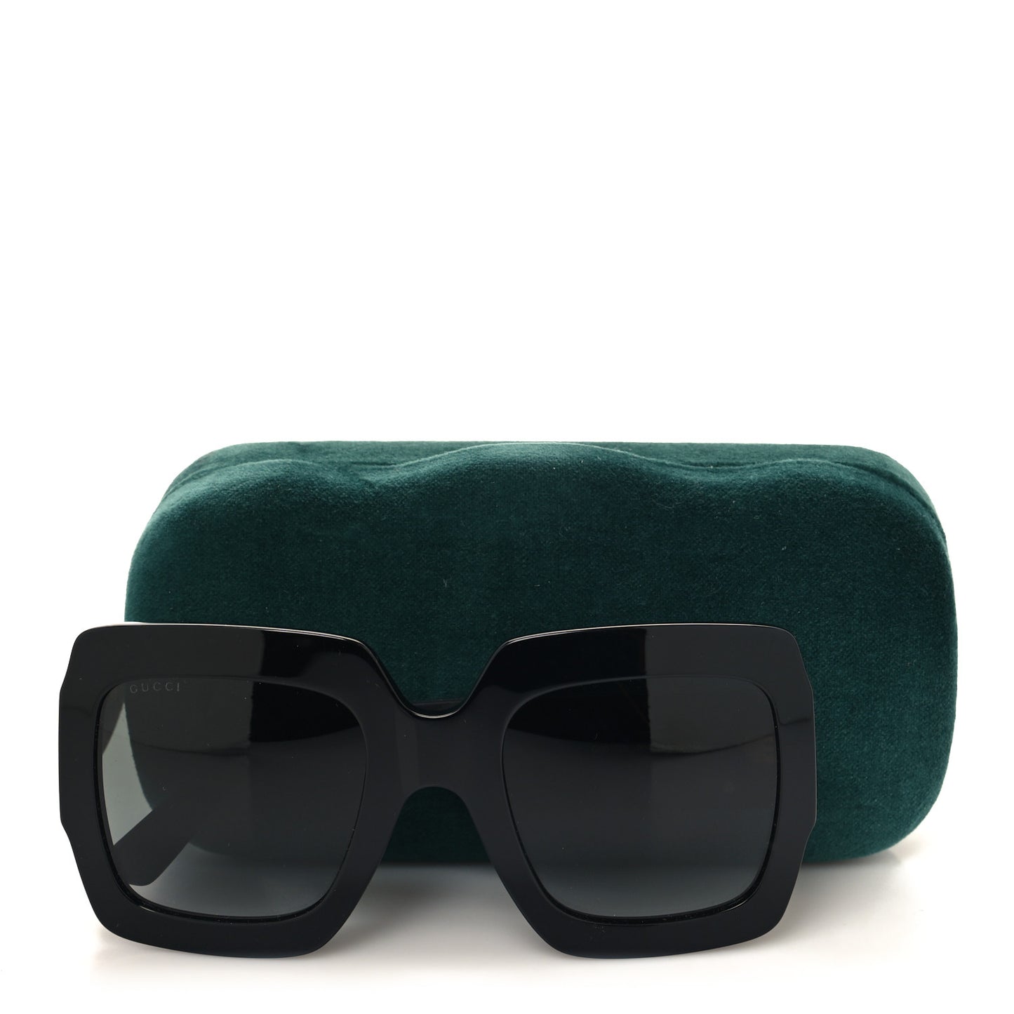Square Frame GG0102S Sunglasses Glitter Black