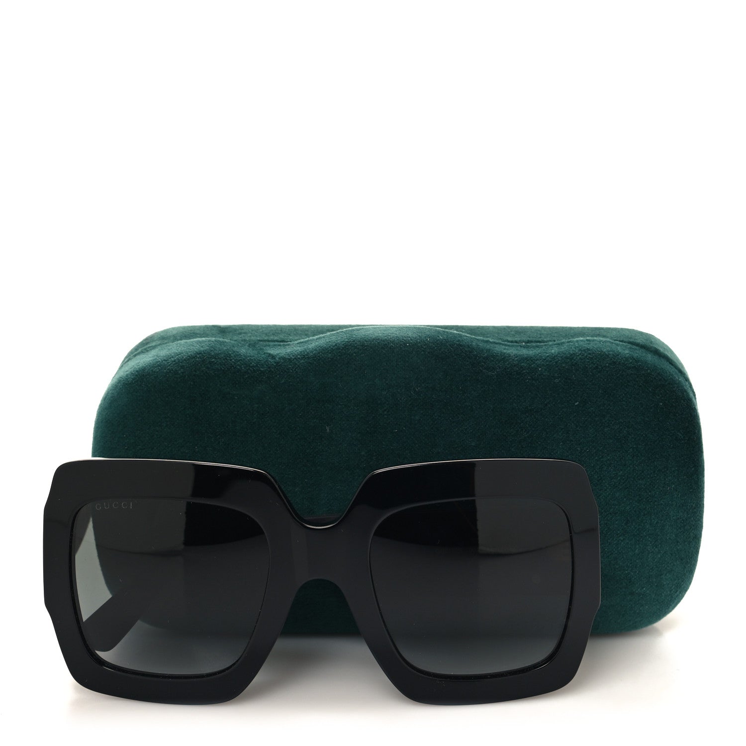 Gucci Square Frame GG0102S Sunglasses Glitter Black 8 of 8