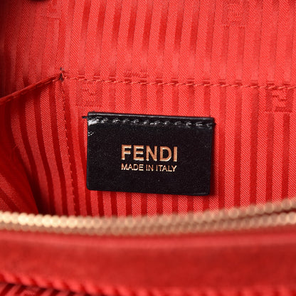 Fendi Vitello Elite Flamingo Regular 2Jours Tote Rosso Fiamma 11 of 19