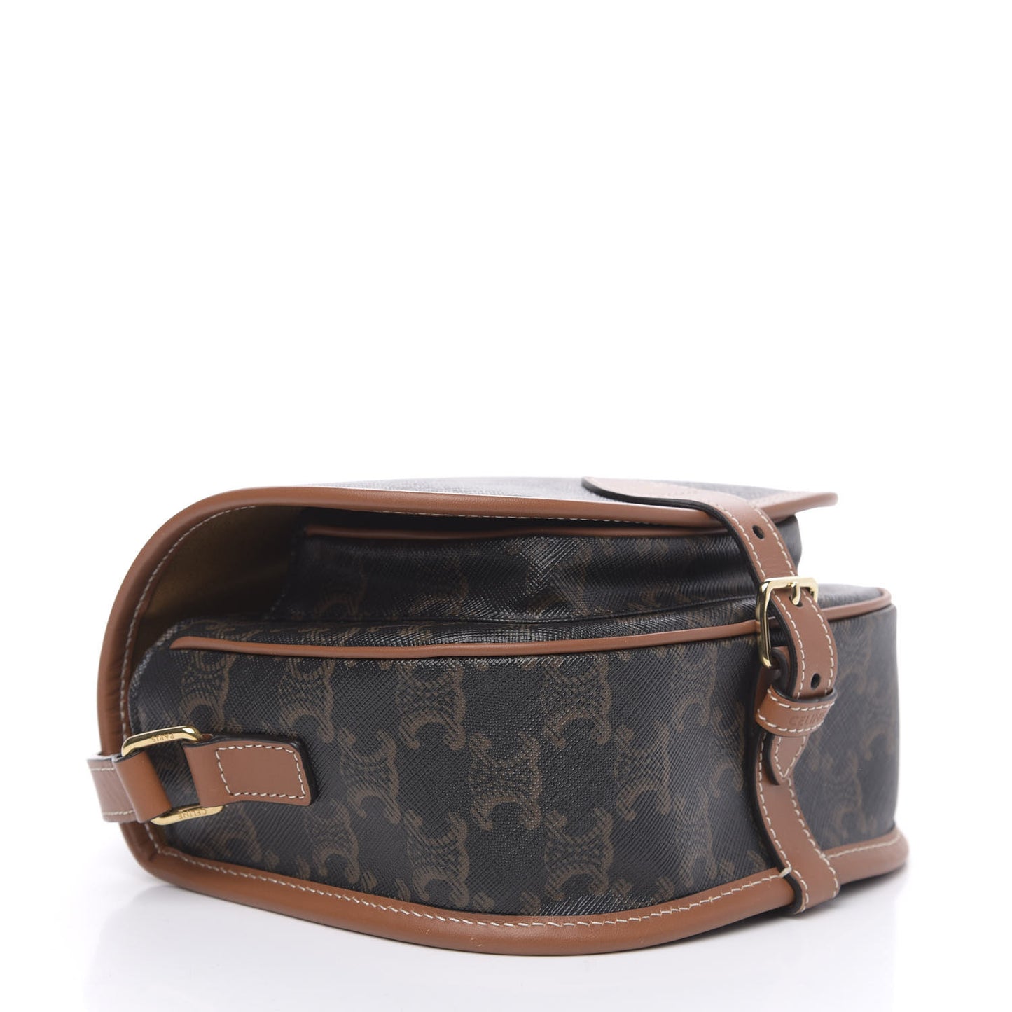Triomphe Canvas Medium Folco Bag Tan