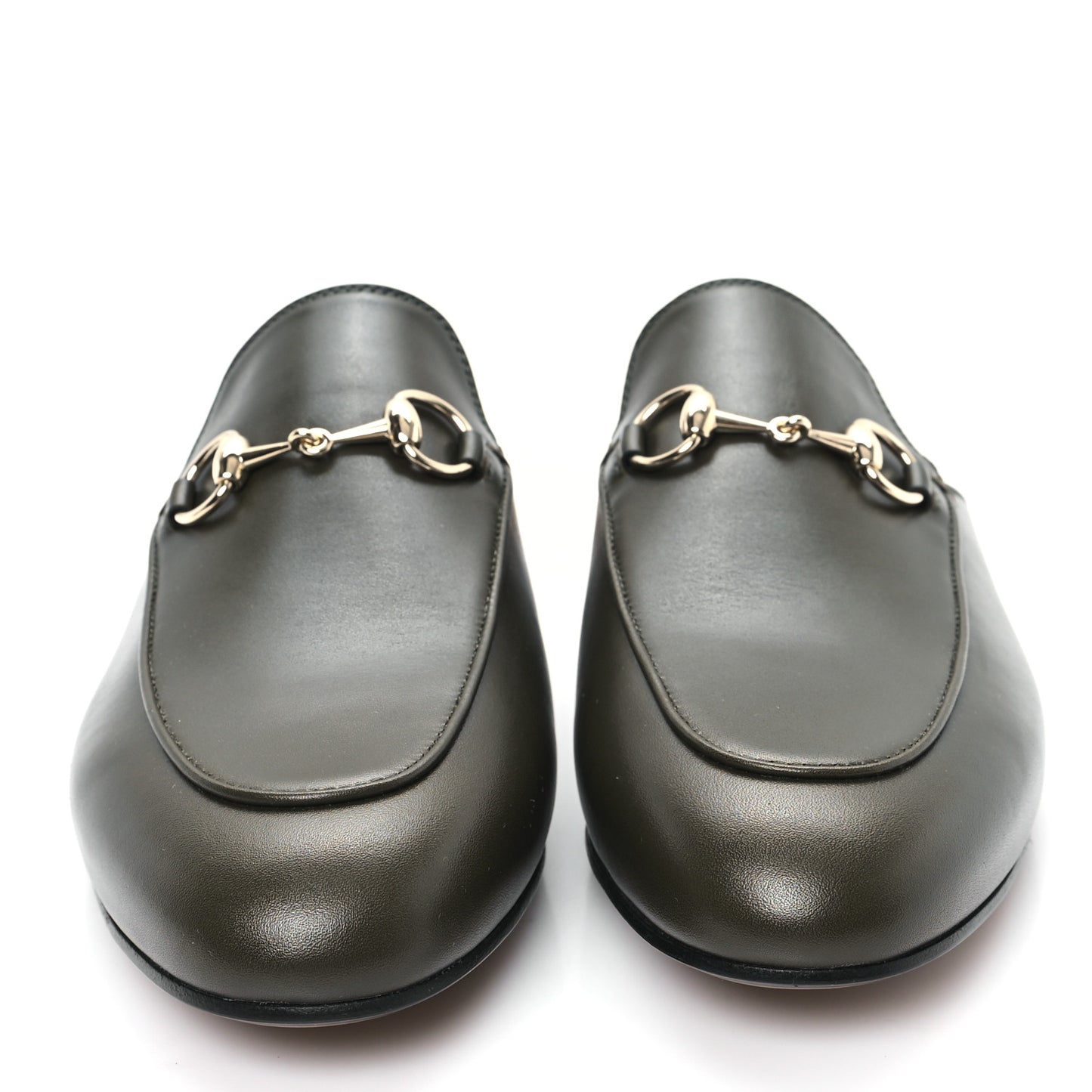 Calfskin Womens Princetown Slippers 37.5 Luscious Green