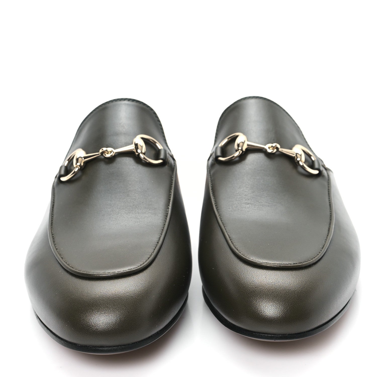 Gucci Calfskin Womens Princetown Slippers 37.5 Luscious Green 3 of 10