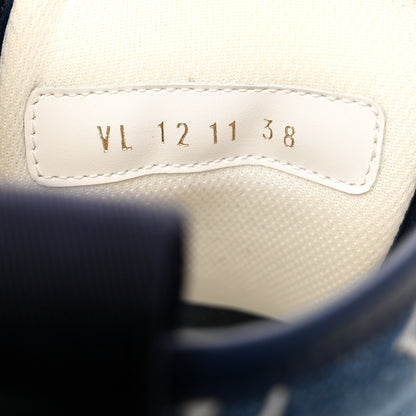 Louis Vuitton Denim Monogram Squad Sneaker Boots 38 Marine 7 of 9