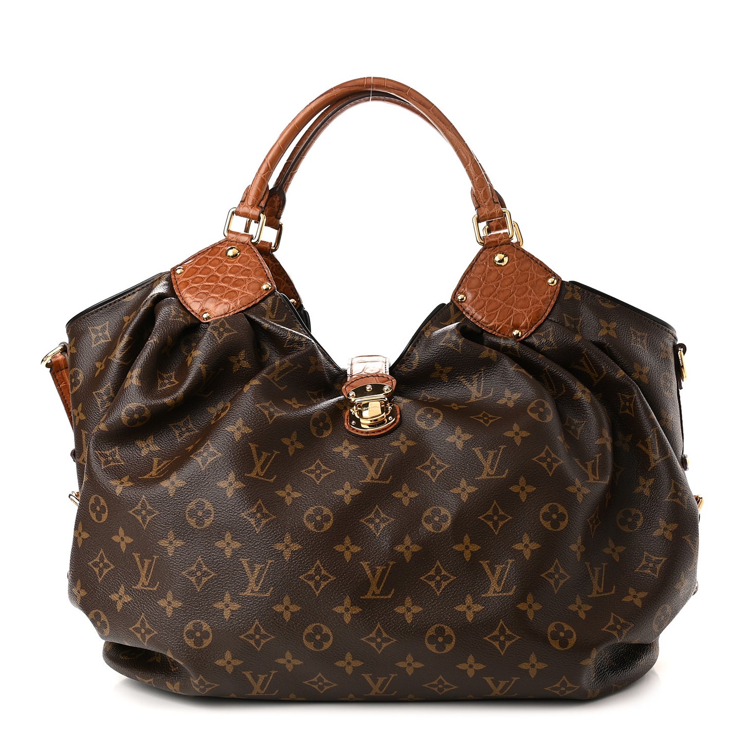 Monogram Alligator Trim Mahina XL