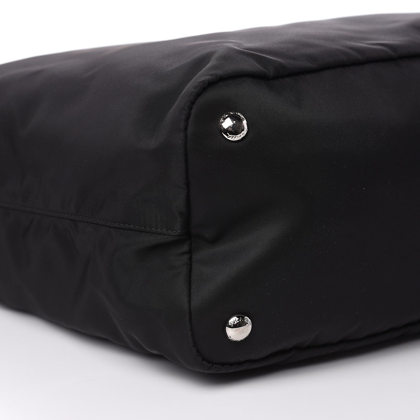 Tessuto Nylon Saffiano Vela Shopping Tote Black