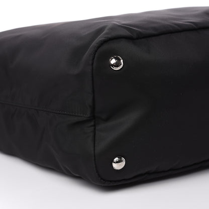 Prada Tessuto Nylon Saffiano Vela Shopping Tote Black 8 of 9