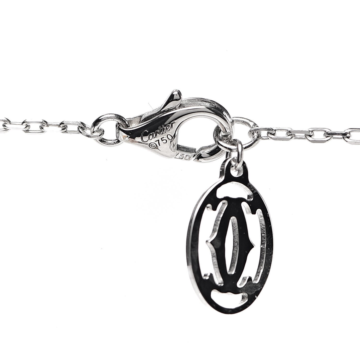 18K White Gold Diamond D'Amour Heart Pendant Necklace