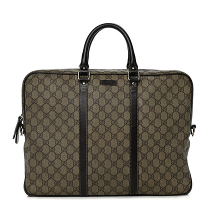 Gucci GG Plus Monogram Briefcase Dark Brown 1 of 19
