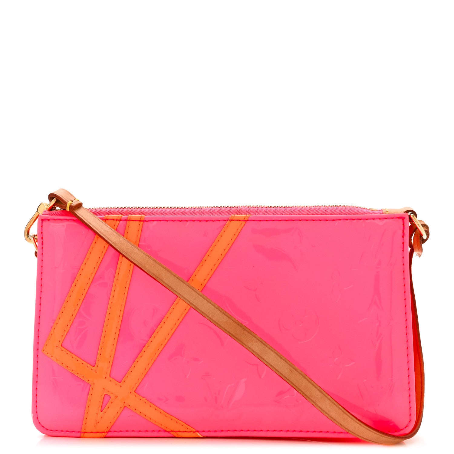 Louis Vuitton Vernis Fluo Lexington Pochette Pink 1 of 8