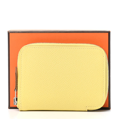 Hermes Epsom Azap Mini Wallet Jaune Poussin 8 of 8