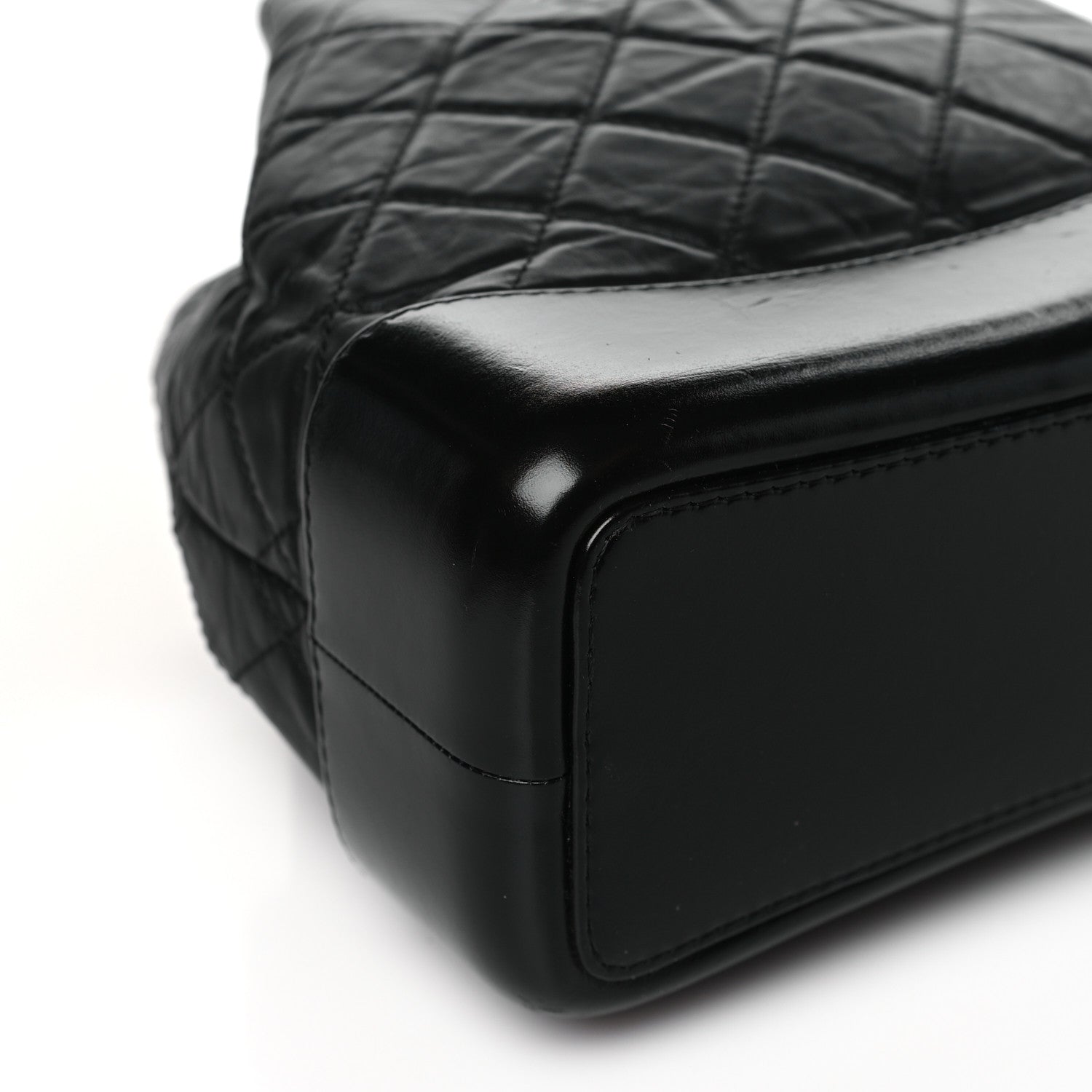 Chanel Aged Calfskin Quilted Small Gabrielle Backpack Black 9 of 10