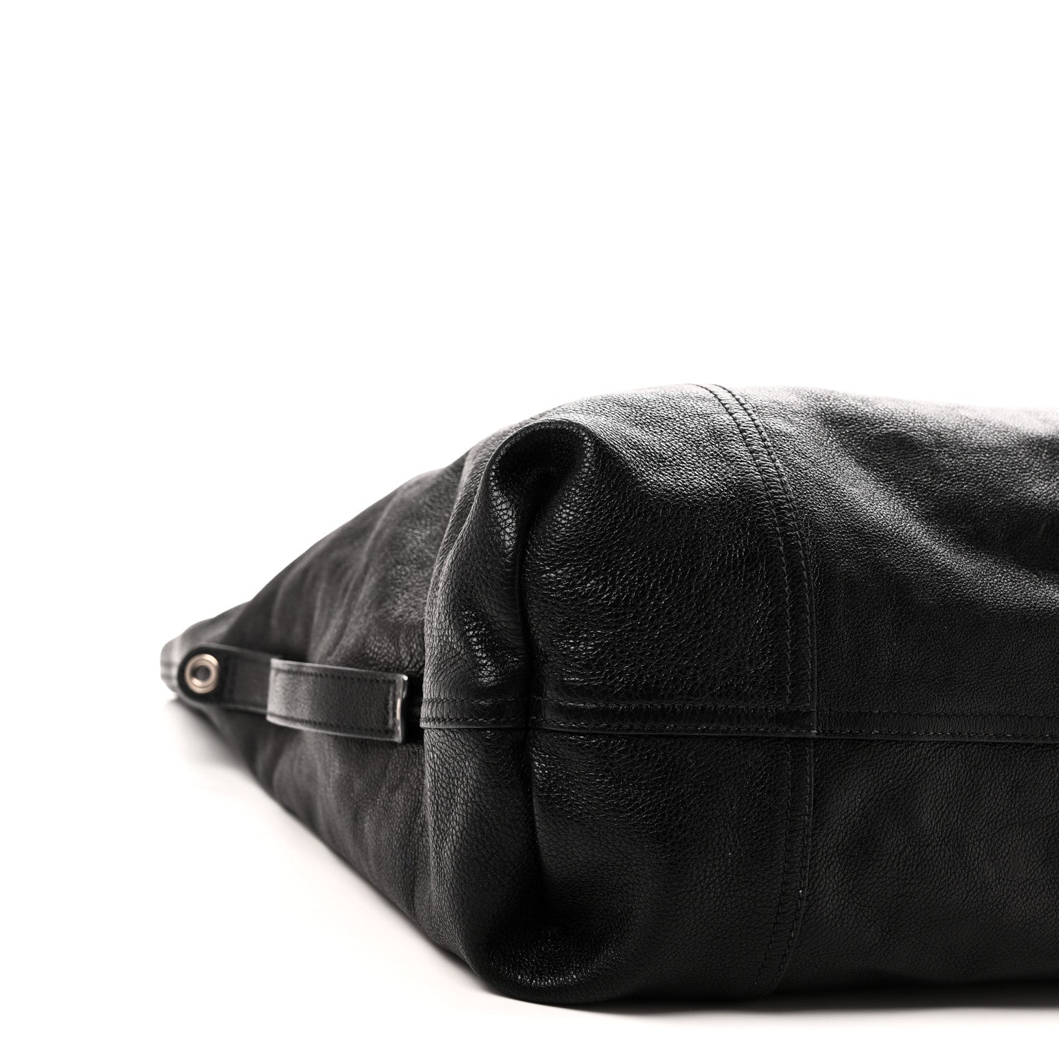Prada Glace Calf Etiquette Shoulder Tote Black Astrale 8 of 9