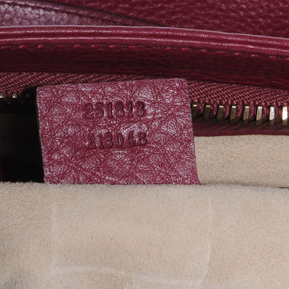 Gucci Cellarius Calfskin Medium 1973 Top Handle Satchel Cherry Gloss 7 of 7