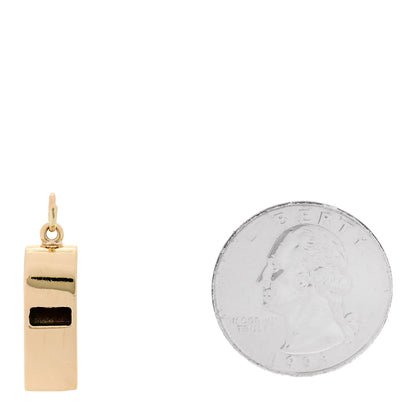 Tiffany 14K Yellow Gold Whistle Charm 2 of 5