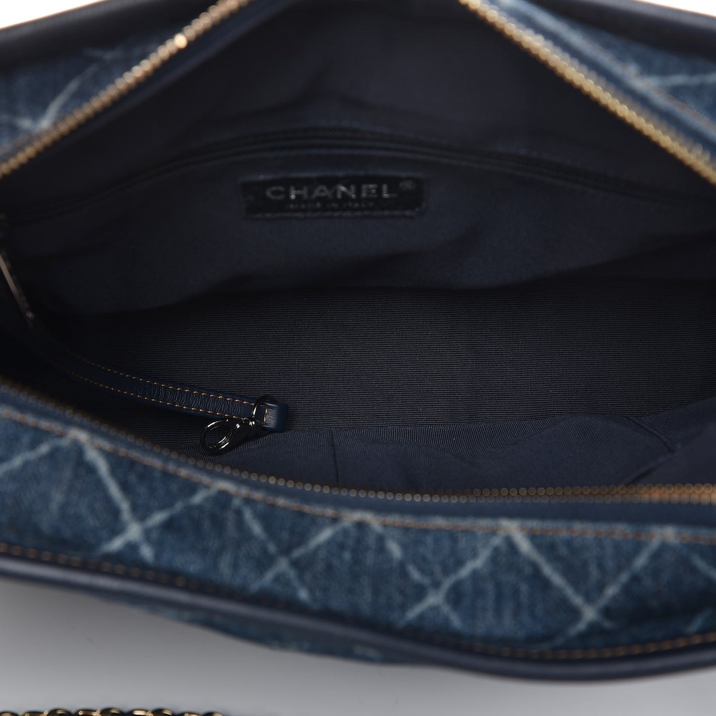 Denim Calfskin Medium Gabrielle Hobo Blue