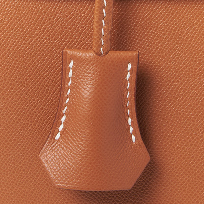 Hermes Madame Calfskin Kelly Sellier 25 Gold 25 of 32