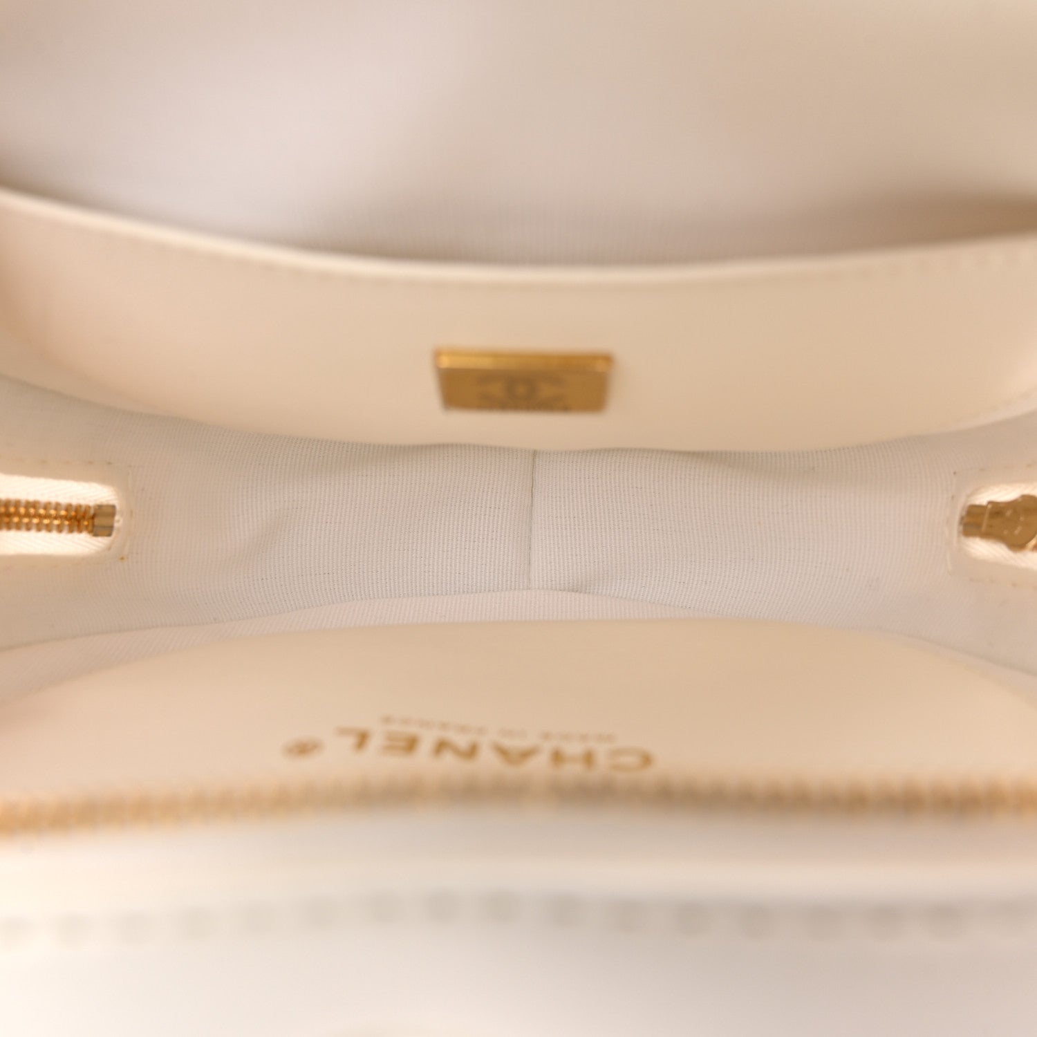 Chanel Lambskin Quilted CC In Love Heart Bag White 5 of 11