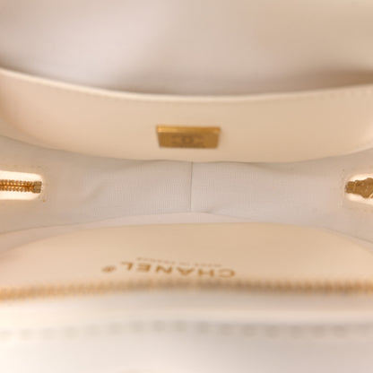 Chanel Lambskin Quilted CC In Love Heart Bag White 5 of 11