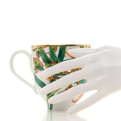Hermes Limoges Porcelain Passifolia Mug 2 of 6