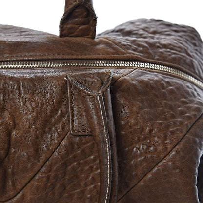 Saint Laurent Pebbled Lambskin Medium Easy Sac Brown 17 of 20