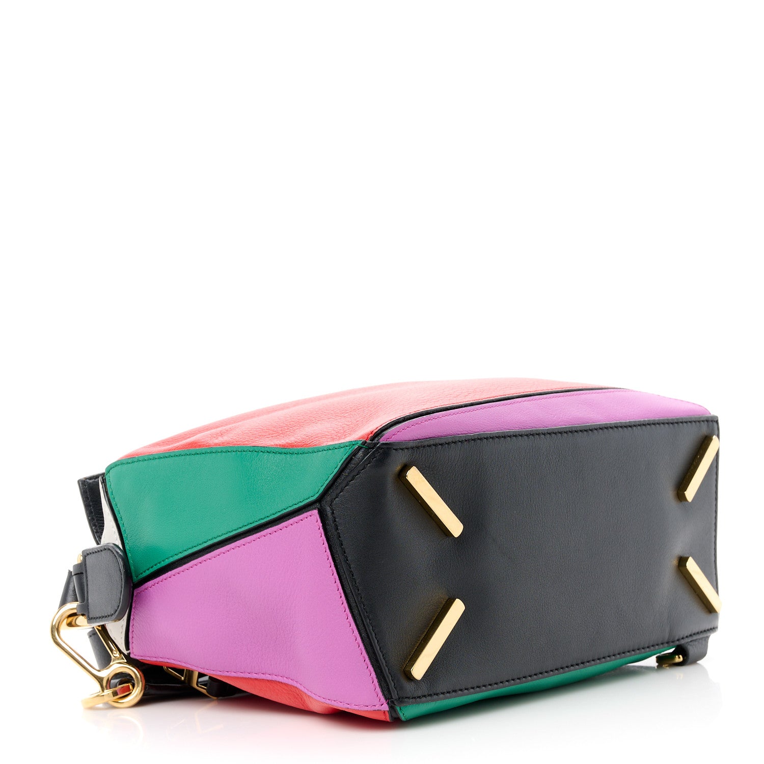 Loewe Calfskin Small Puzzle Bag Multicolor Black 4 of 14