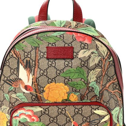 Gucci GG Supreme Monogram Tian Web Small Day Backpack Beige Multicolor Red 8 of 10