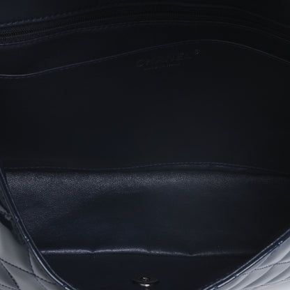 Chanel Patent Jumbo Single Flap Navy 6 of 8