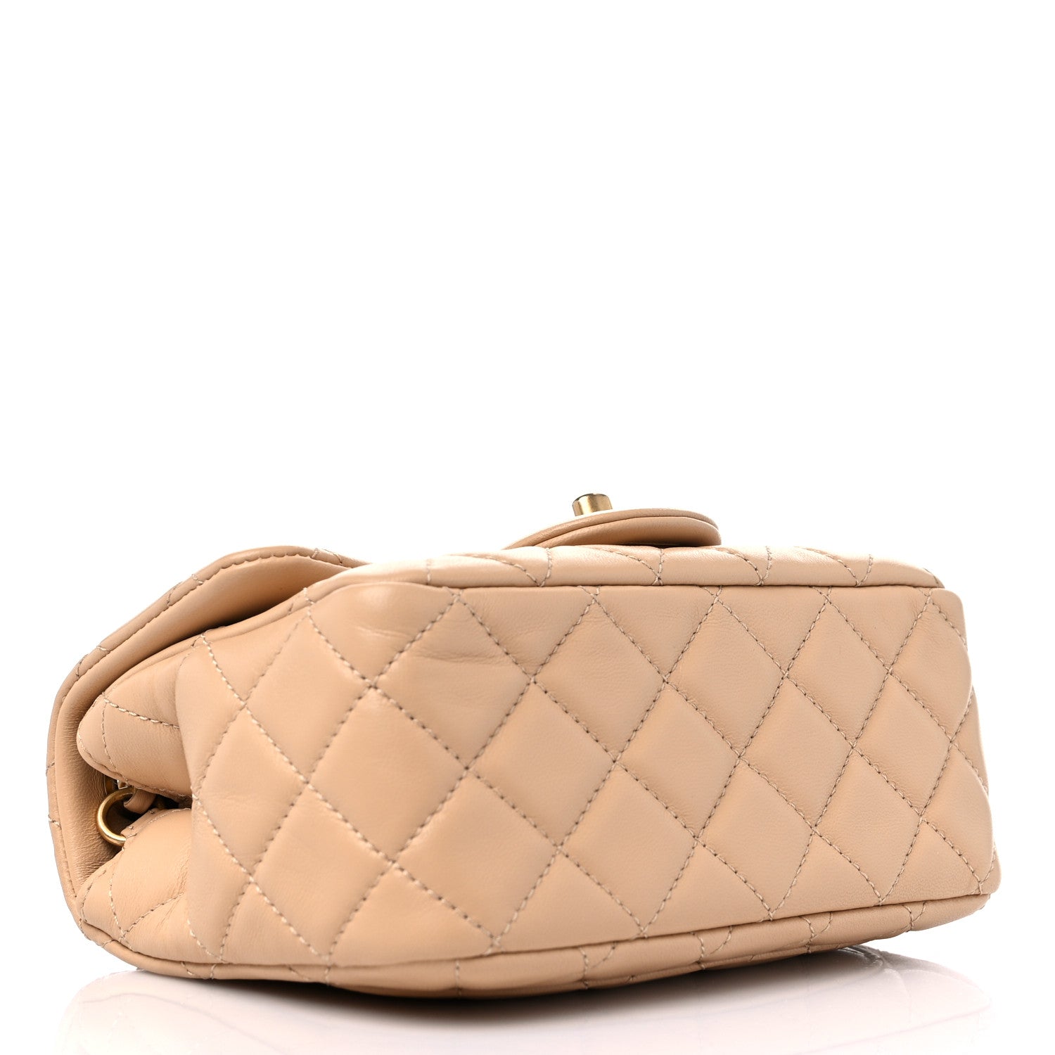 Chanel Lambskin Quilted Mini Pearl Crush Flap Beige 4 of 11