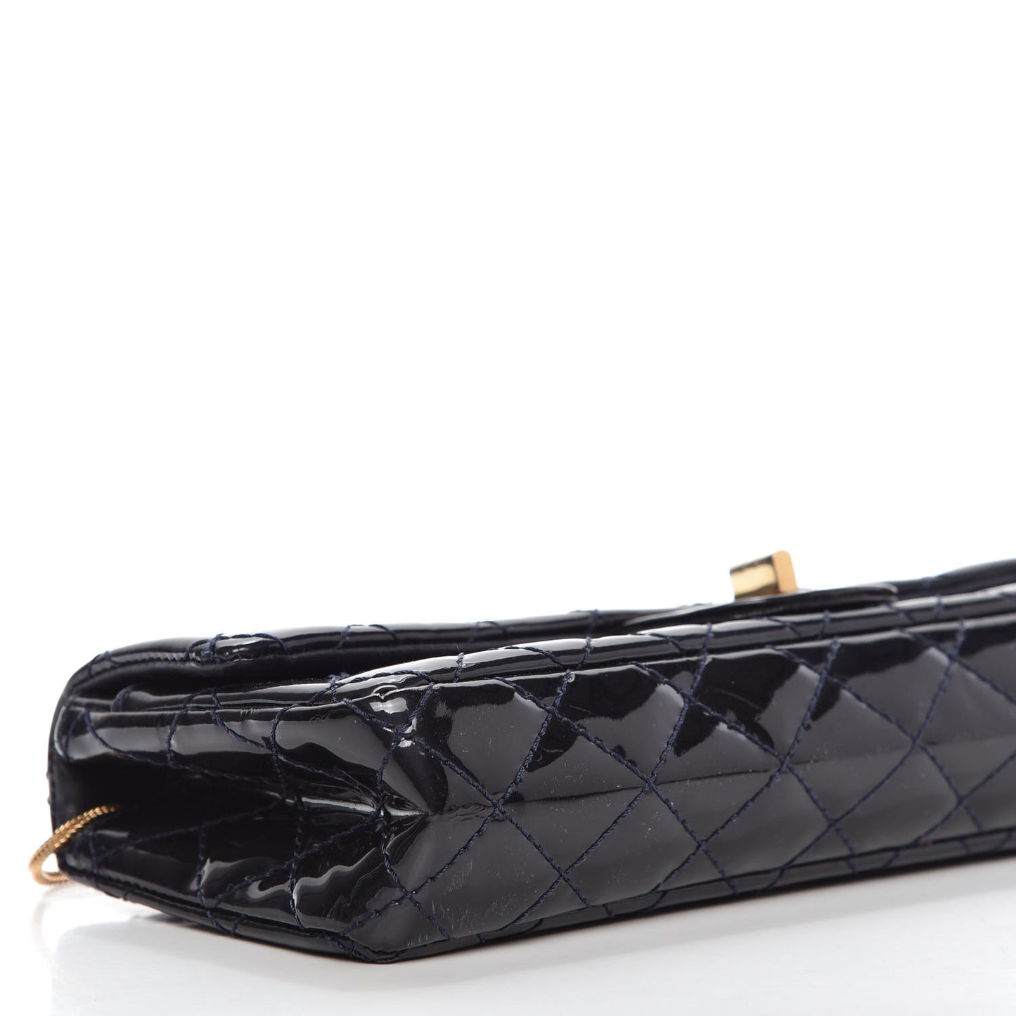 Patent Quilted 2.55 Reissue East West Clutch Navy Blue