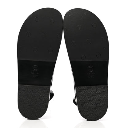 Chanel Lambskin Velcro Dad Sandals 40.5 Black 5 of 9