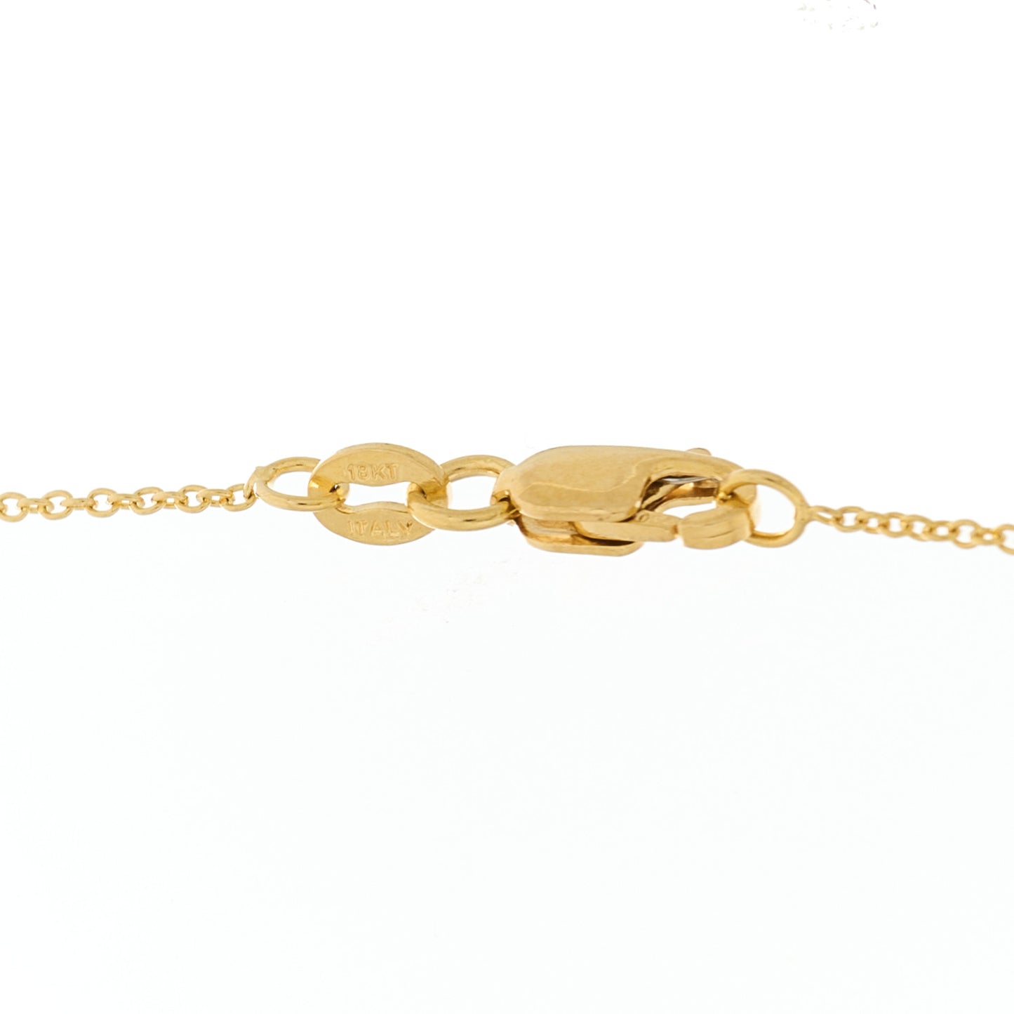 18K Yellow Gold Diamond Tiny Treasures Heart Pendant Necklace