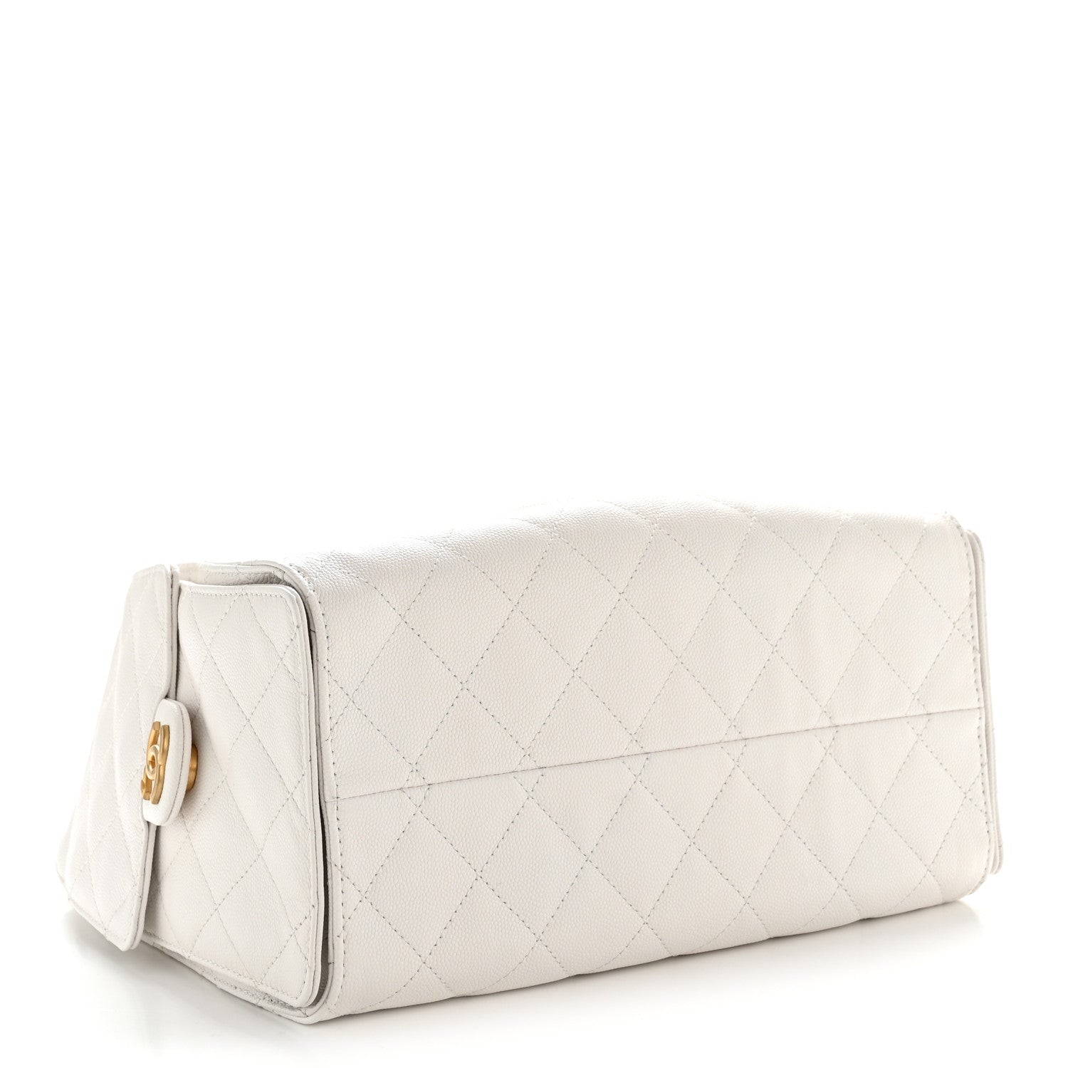 Chanel Caviar Quilted Small Chanel 25 Handbag White 4 of 10